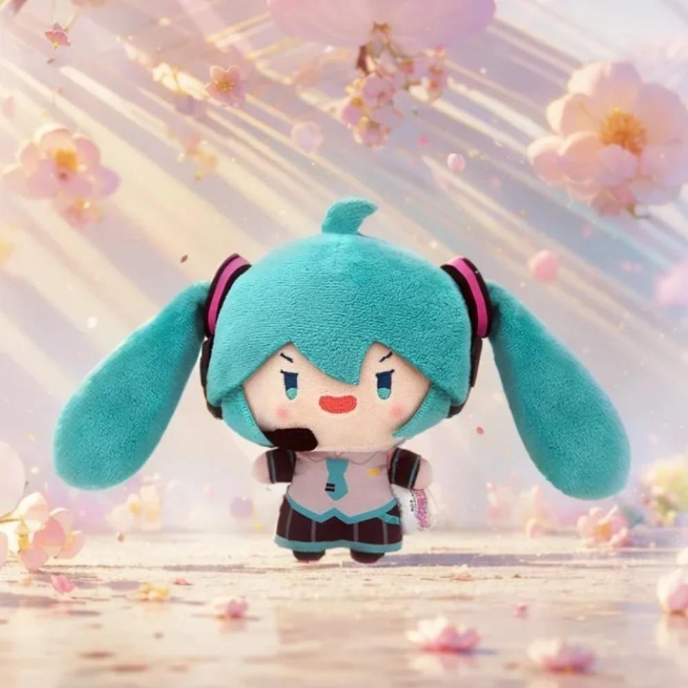 Gorący Oryginalny Dostępny Hatsune Miku Podwójny Kucyk Obrotowy Skaczący Ciągnięty Rozruch Zawieszka Lalka Fufu Ciekawa Modna Lalka Prezenty Urodzinowe
