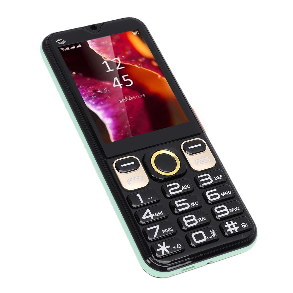 2G Unlocked Cell Phone with 2.8 Inch Screen Large Buttons Multifunctional Mobile Phone 3 SIM Card Slots SOS MP3 Call