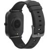 Silikon-Uhrenarmband Smart-Sportuhr Gesundheitsüberwachung Schrittzähler intelligentes Armband Schwarz