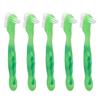 5pcs Denture Brush Set Professional Travel Portable Double Sided False Teeth Cleaning Brush for Elderly