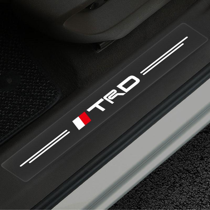 Car Threshold Sticker Scratch Resistant Transparent Film Protector for Toyota TRD Prado Aqua Hilux Rav4 Camry Prius TRD Venza GR