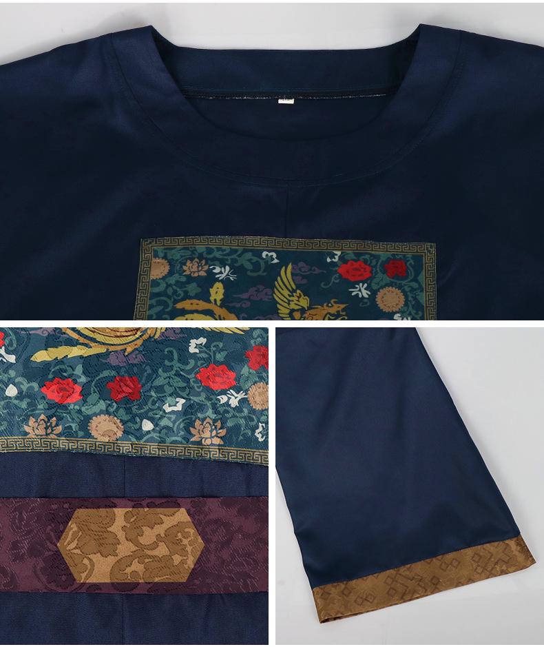 The Apothecary Diaries Jinshi Dark Blue Cosplay Costume Set for Stage Performance