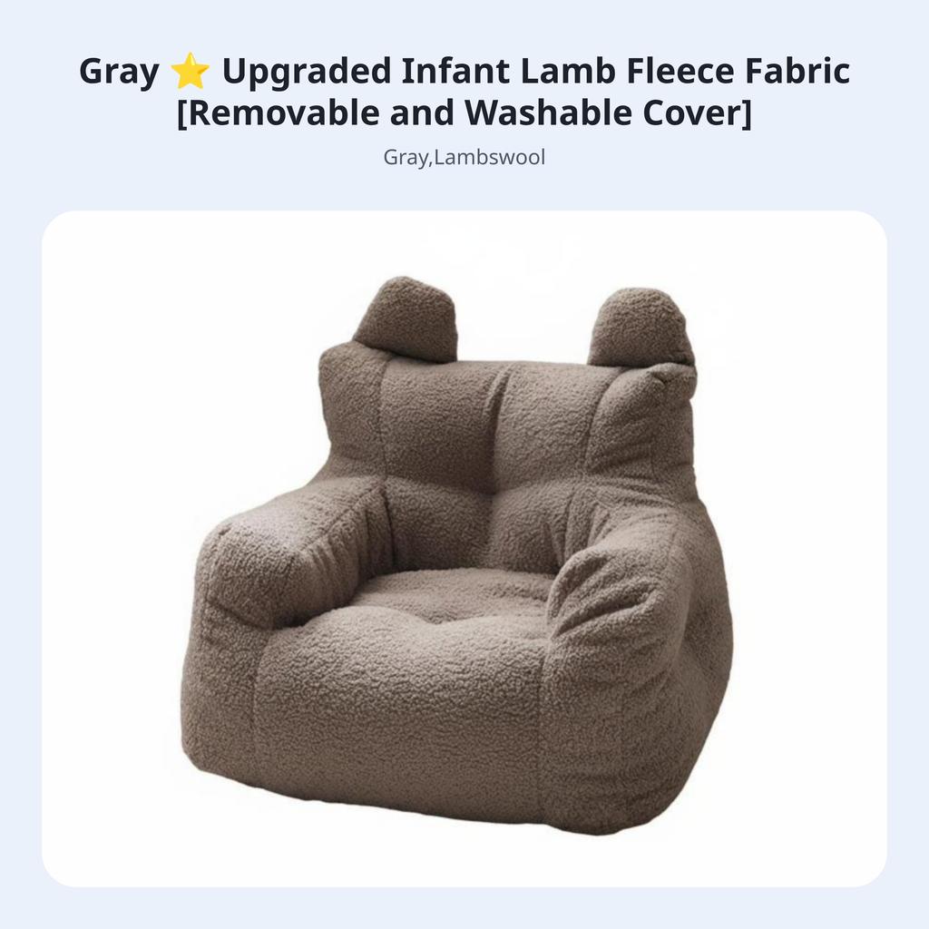 Creature Character Sofa Mini Size Upholstered childs' Club Chair Cute Design Soft and Comfortable for Infants, Boys, Bedroom