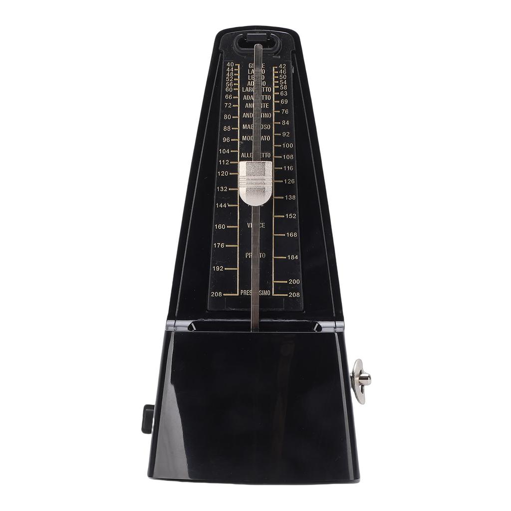 Metronome for Piano Guitar Violin Rhythm Practice Tool No Battery Needed Mechanical Metronome Black