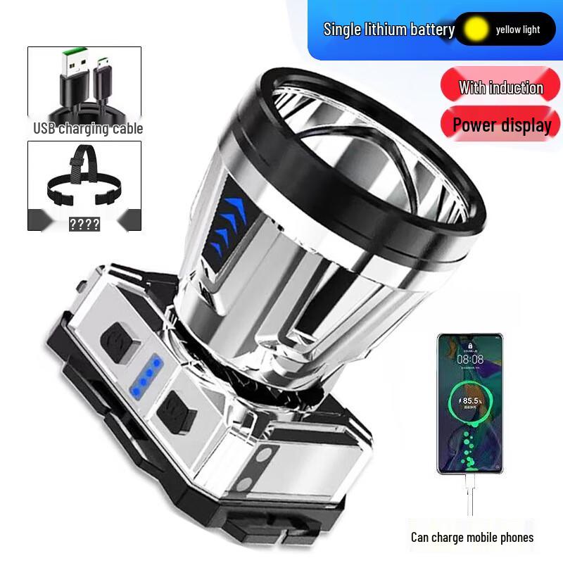 

UOSU Helmet-Mount Induction LED Headlamp