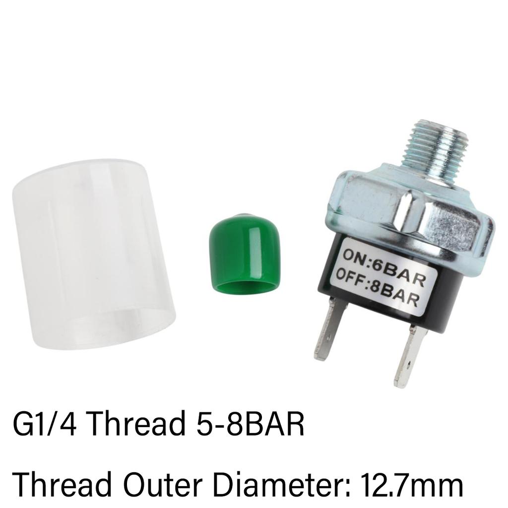Pressure Control Switch Pneumatic Pressure Control Automatic On Off Feature G1 4 G1 8 Threaded Lifespan 100,000 Cycles