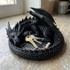 Gothic Dragon Guardian Catchall Dish 3D Printing Dragon Shaped Trinket Bowl  Home Decor