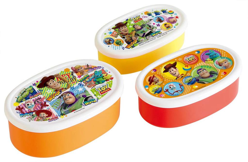 Skater Antibacterial Storage Set of Disney Toy Story Made In 860ml Ag+ Containers, 3, 21, Japan, (SRS3SAG)