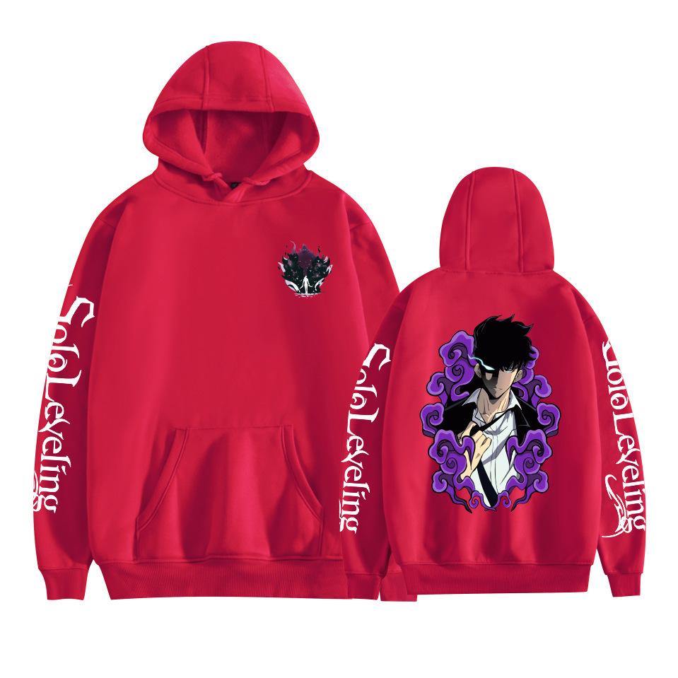 New Fashion Solo Leveling Hoodies Cartoon Printed Sweatshirts Casual Long Sleeve Tops for Men Women