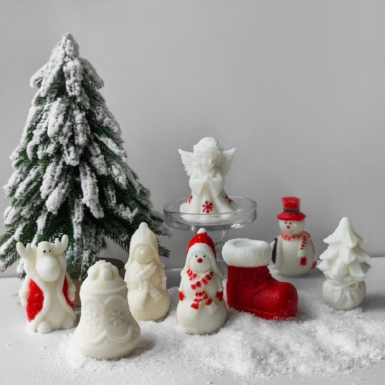 Craft Silicone Moulds Candle Making Molds Christmas Series Soap Crafting Moulds Resin Project Moulds Silicone Texture