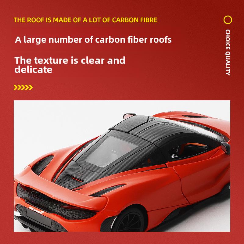 1:24 McLaren 765LT Alloy Model Car – Trendy Collectible Ornament, Popular On Douyin