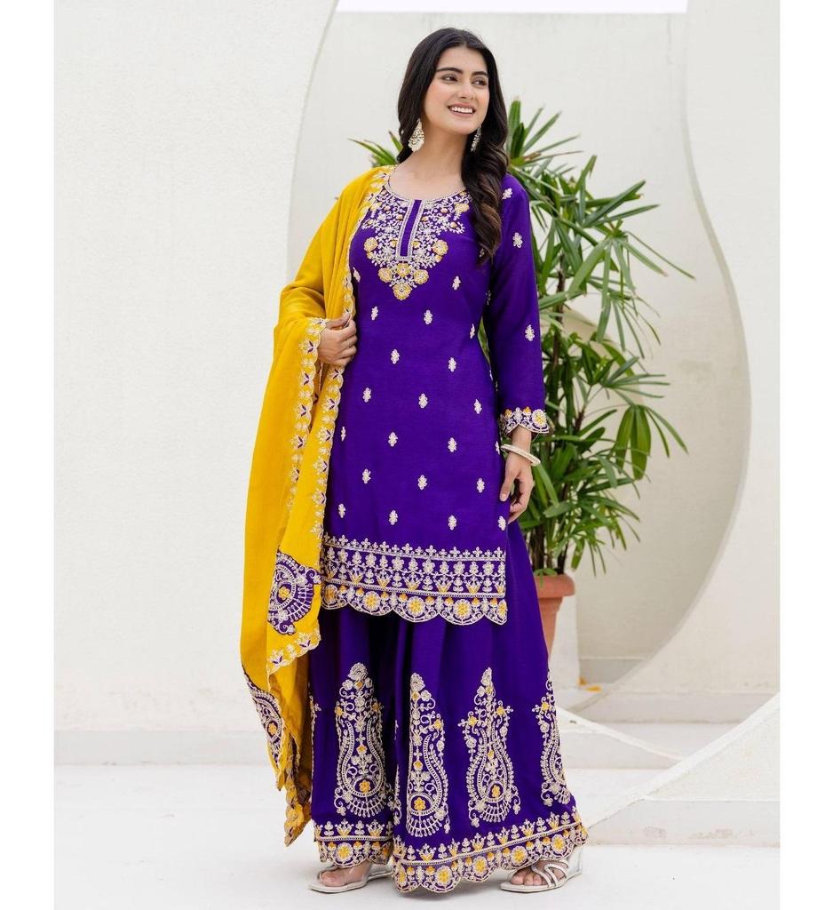 Indian Women Salwar Kameez Party Wear Designer Ethnic Wear Salwar Suit Sharara Set
