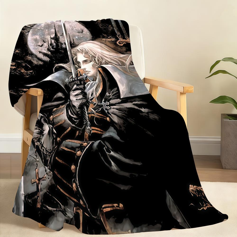 Classic Game C Castlevania S SymphonyS of the N Night Blanket For Soft Throw Blanket for Picnic Bed Sofa Home Bedroom Cozy Warm