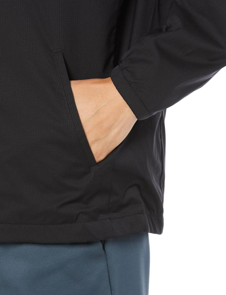 Move Sports Descente Black Size S Windbreaker, Full-Zip Hoodie, Lightweight, Warm, Training, (DMMWJF31),