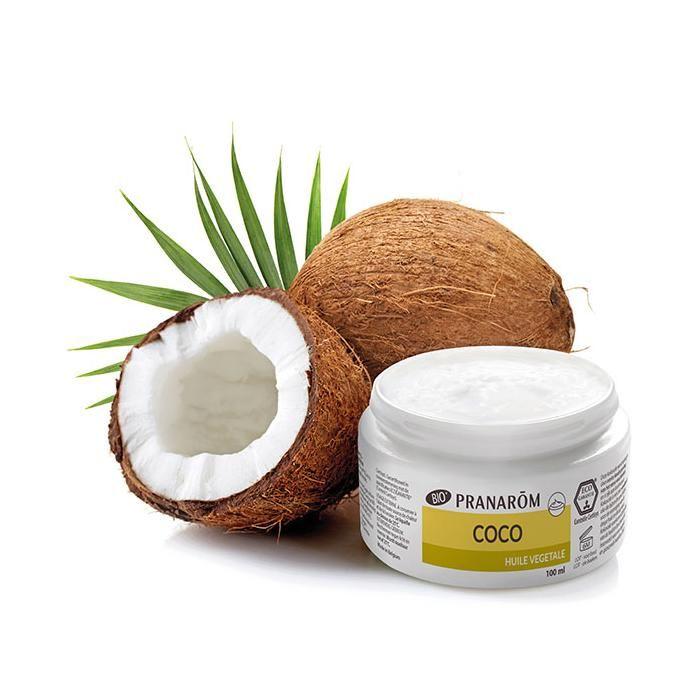Huile Végétale Coco Bio - Pranarom - 100ml - Vegan - Nourrissante - Soin Cheveux et Peau
