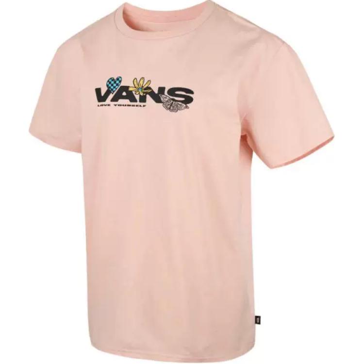 

Vans Модная Универсальная Дышащая Обычная Футболка Женские топы Розовый VN000GTGCHN S