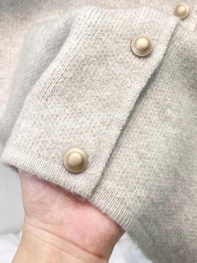 European Style Women's 2025 Knitted Sleeveless Cardigan Sweater for Spring & Autumn