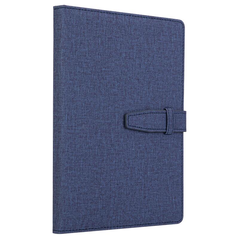 Deli A5 Leatherette Buckle Notebook - Blue