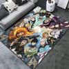 Black Clover Carpet Rug For Living Room Bedroom Home Sofa Decoration Kids Play Nonslip Floor Mat