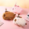 Novelty Capybara Stationery Bag Pen Holder Plush Pen Case Capybara Pencil Bag  Desktop Organizer