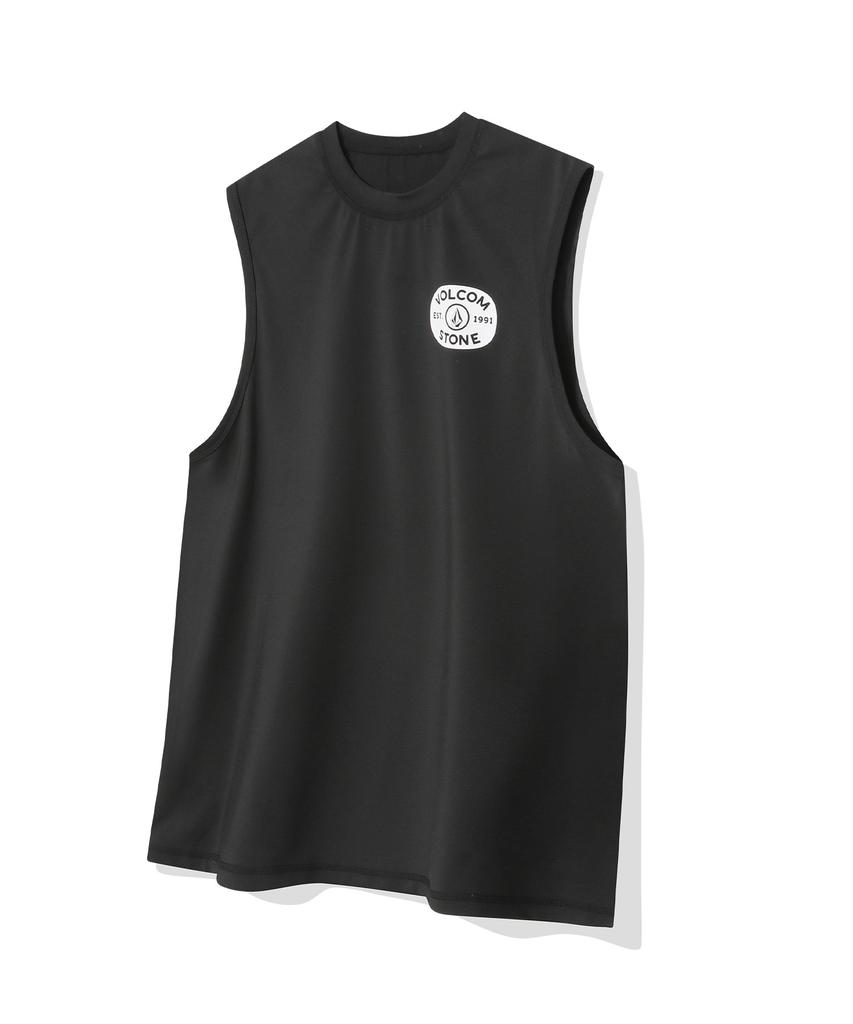 VOLCOM Stamp Sleeveless Rash T-Shirt (Black)