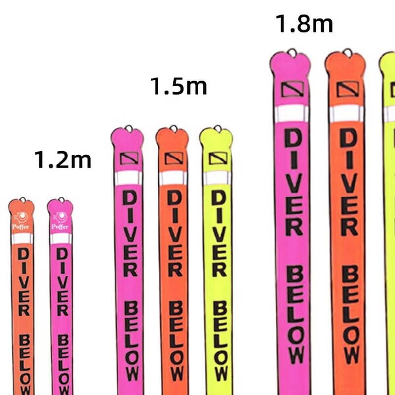 HOTDIVE Reflektierendes aufblasbares Tauch-SMB