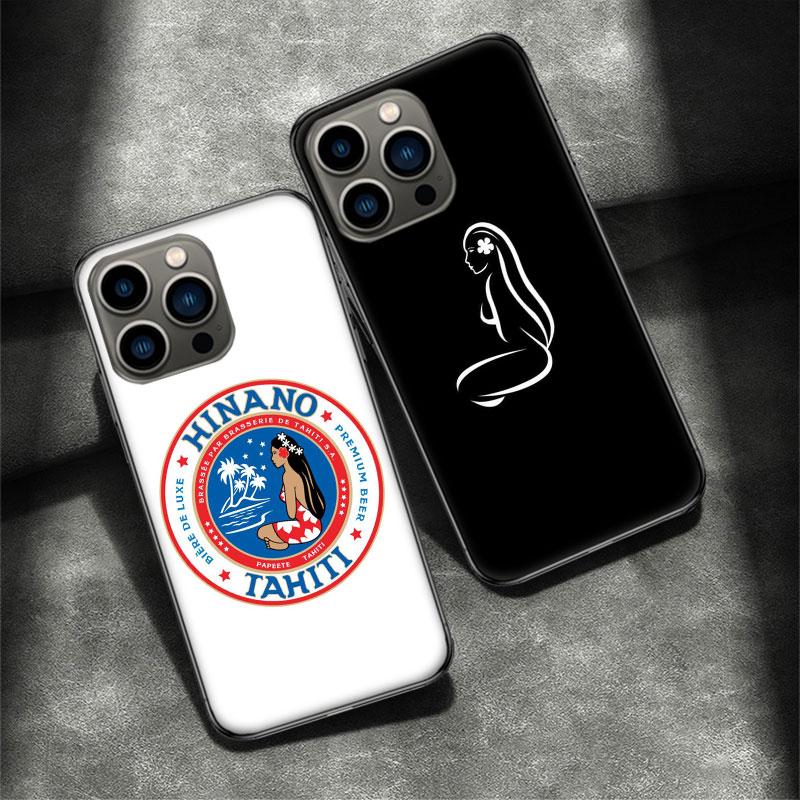 H-Hinano Tahiti Girl Beach Phone Case For Apple Iphone 16 15 Plus 13 12 Mini 16E 11 14 Pro Max X XS XR 8 7 SE 2020 Cover Shell C