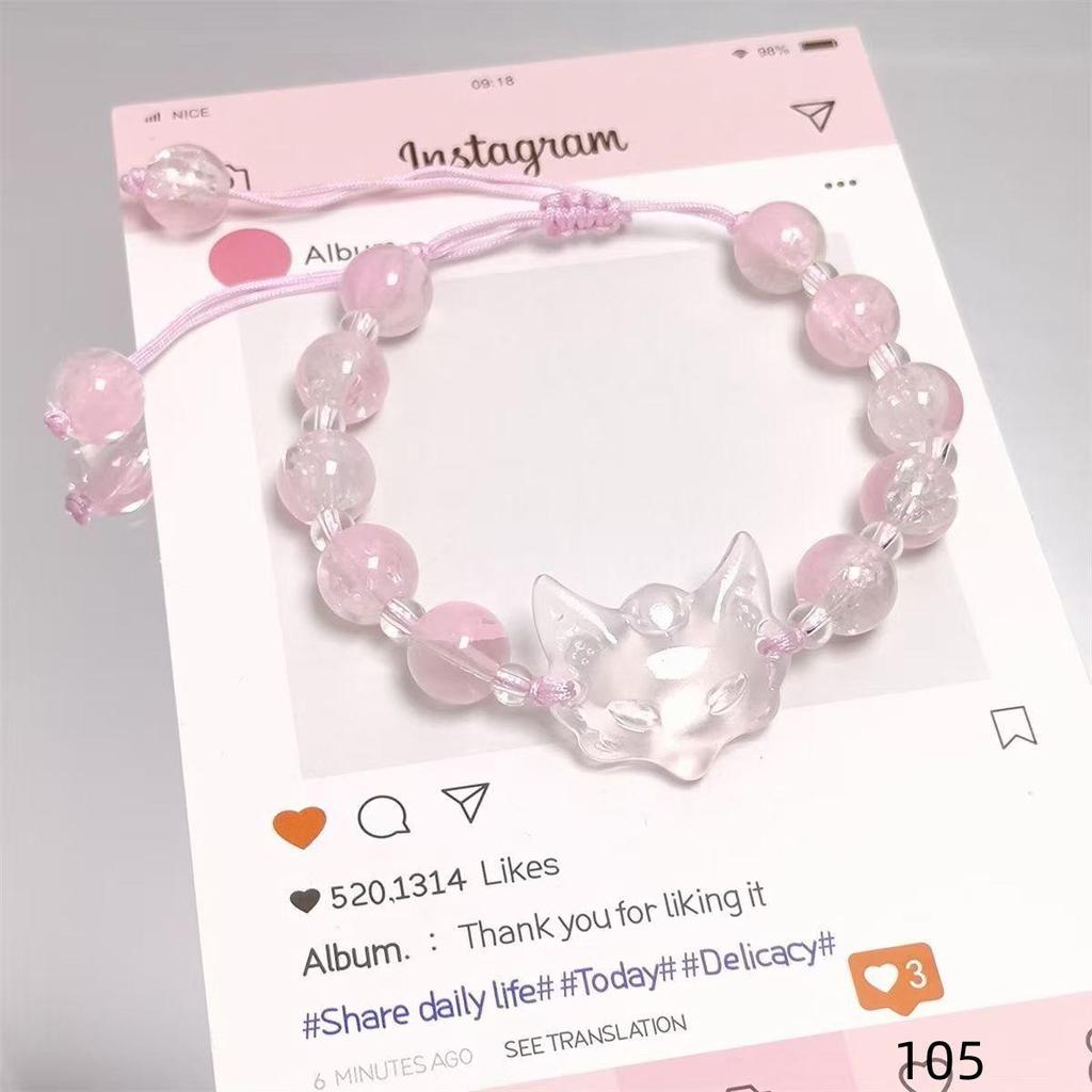 Mori Style Mermaid Crystal Bracelet - Sweet, Versatile Design for Women, Students, and Best Friends.