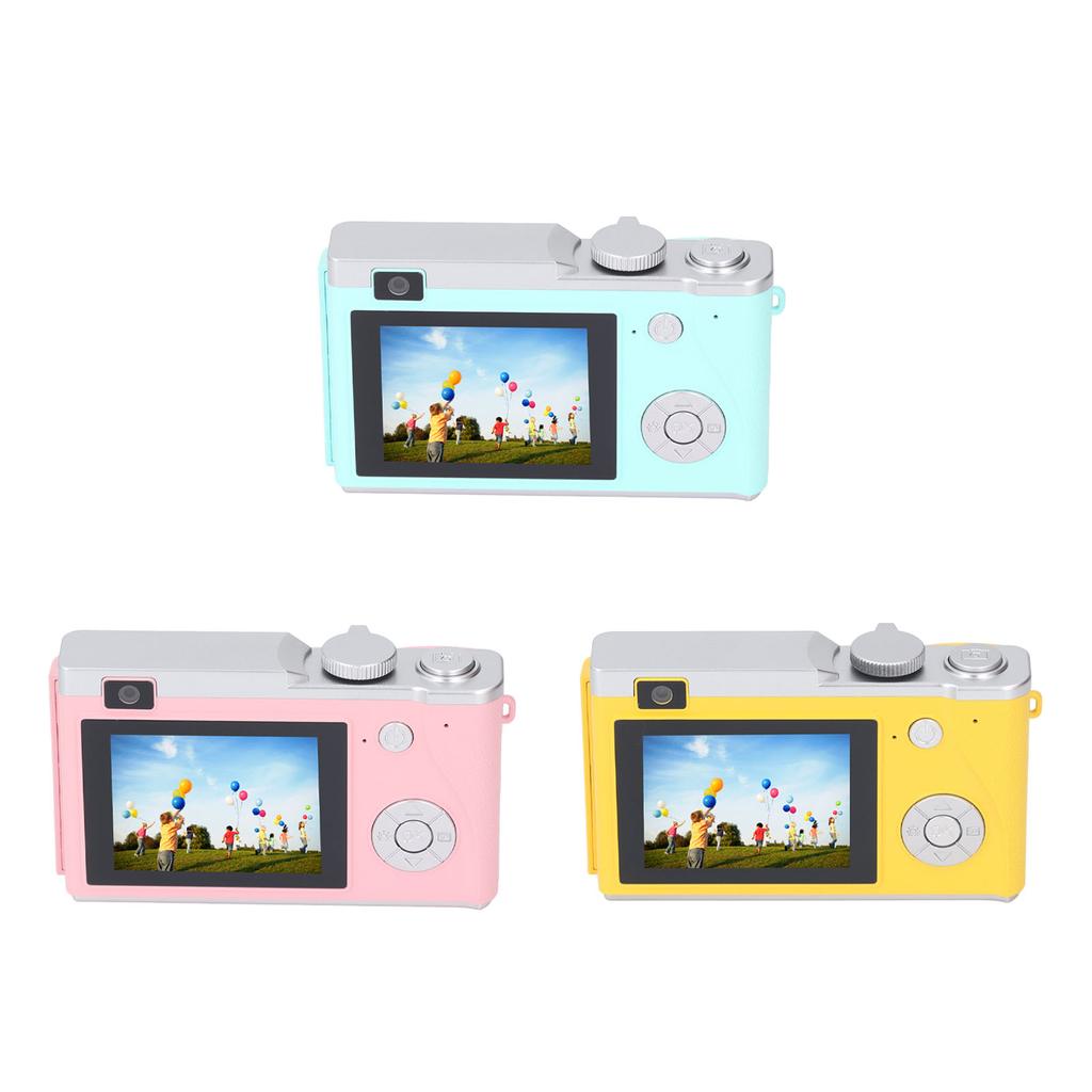 48MP 1080P Digital Camera 16X Digital Zoom 2.4inch HD Display Front and Rear Dual Lens Type C Chargi