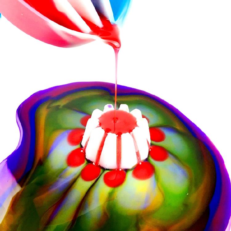 Silicone Mold Flow Painting Tools Flower Pour Cups Resin Mold DIY Drawing