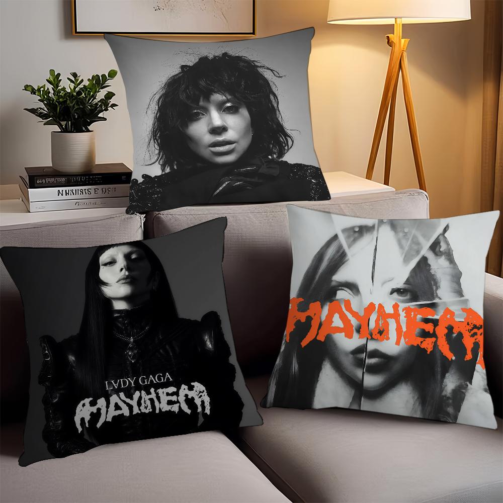 American Singer L-Lady G-Gaga Pillow Case Office Cushions Suitable For Sofa Car Bedroom Decorative Cushion Cover