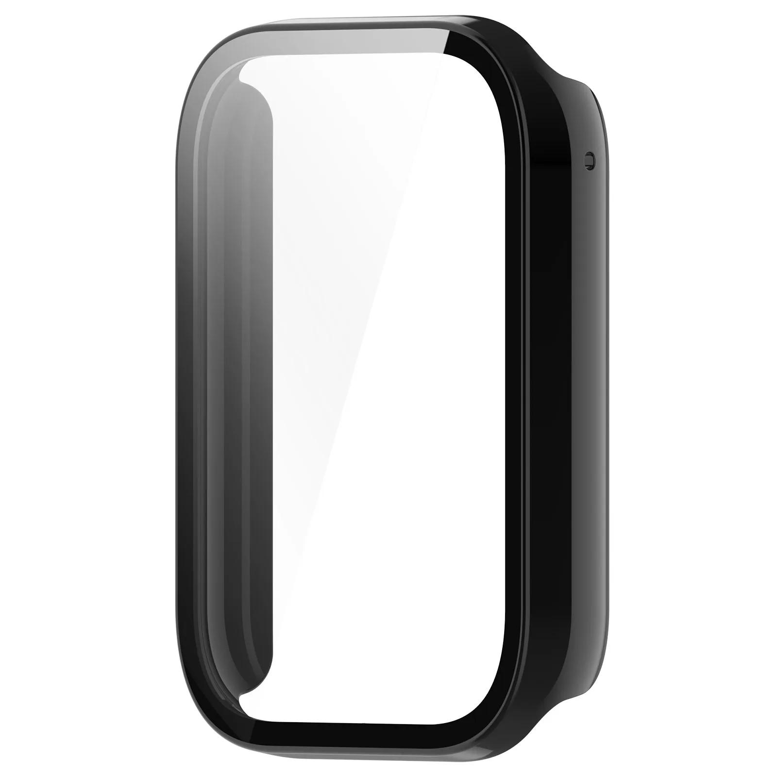 

PC+Tempered Protective Case For Xiaomi Mi band 9 Pro Anti-Scratch Smart Watch Screen Protector Cover For Xiaomi Mi band 9 Pro чорний