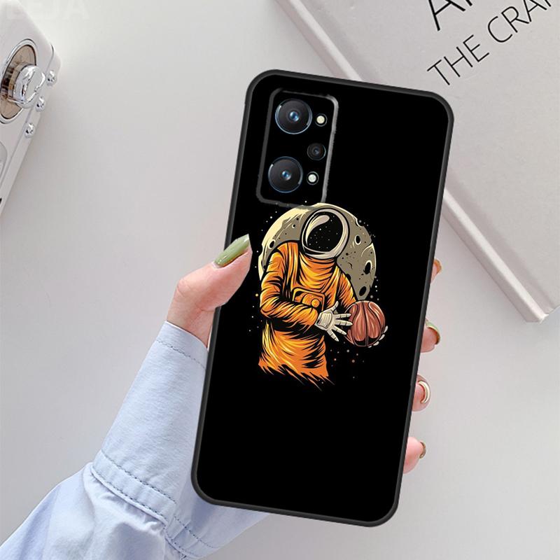 

Чехол Космический Данк Астронавта для Realme C61 C75 C55 C51 C21Y C25S C67 C53 13 12 10 11 14 Pro Plus GT 6T 6 5 GT7 Pro Realme 11 Pro Plus