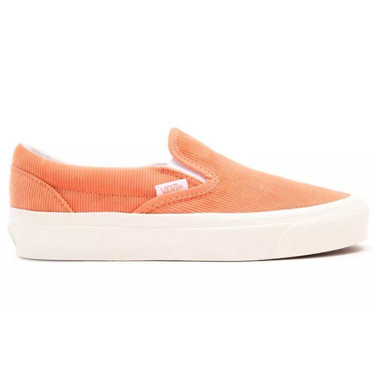 Vans Anaheim Factory Classic Slip-On 98 Dx Low Top Casual Skate Shoes Unisex Sneakers Orange VN0A3JEX9IC