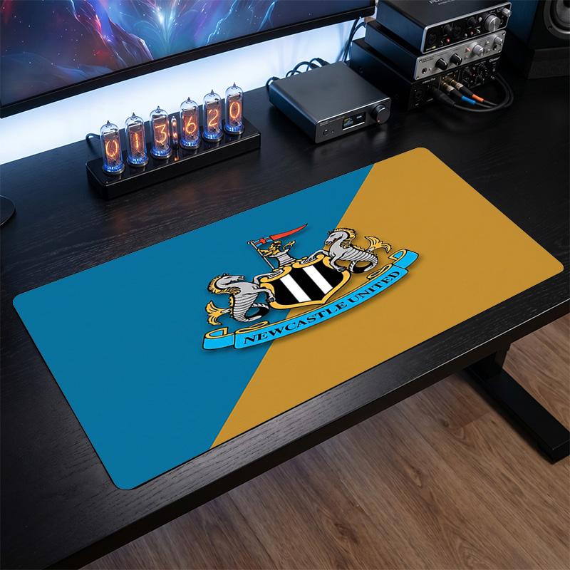 Newcastle United Fußball Druck Großes Mauspadd, Rutschfestes Erweitertes Gaming-Schreibtischmatte für Büro Zuhause