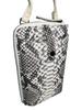 GUODI 3-Way Vertical Travel Pouch with Wallet Function, Smartphone Shoulder Pouch, Genuine Python Leather, for Men and Women, TK-20WP116 (Natural),