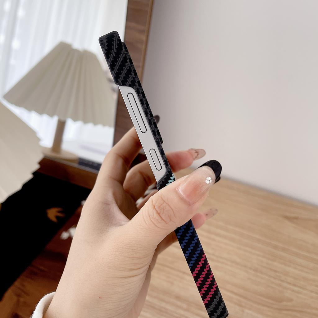 Carbon Fiber Pattern Magnetic For Magsafe Case For Samsung S25 S24 S23 S22 Note 20 Plus Ultra FE Frameless Matte Bumper Cover