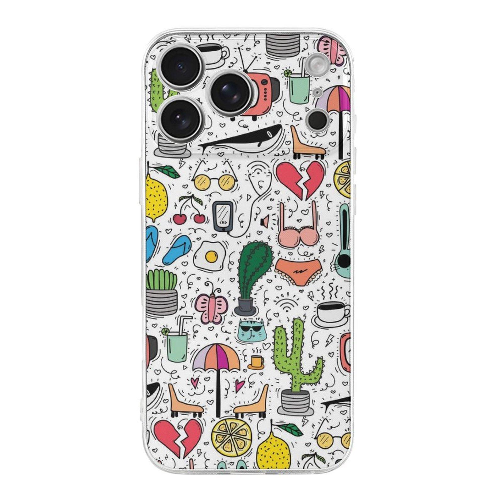 

1 Pack For Iphone 17/17Air/17Pro/17ProMax Thin Tpu Protective Case With Clean Borders Anti-Scratch Build Shockproof Frame And Style IPHONE-17ProMax