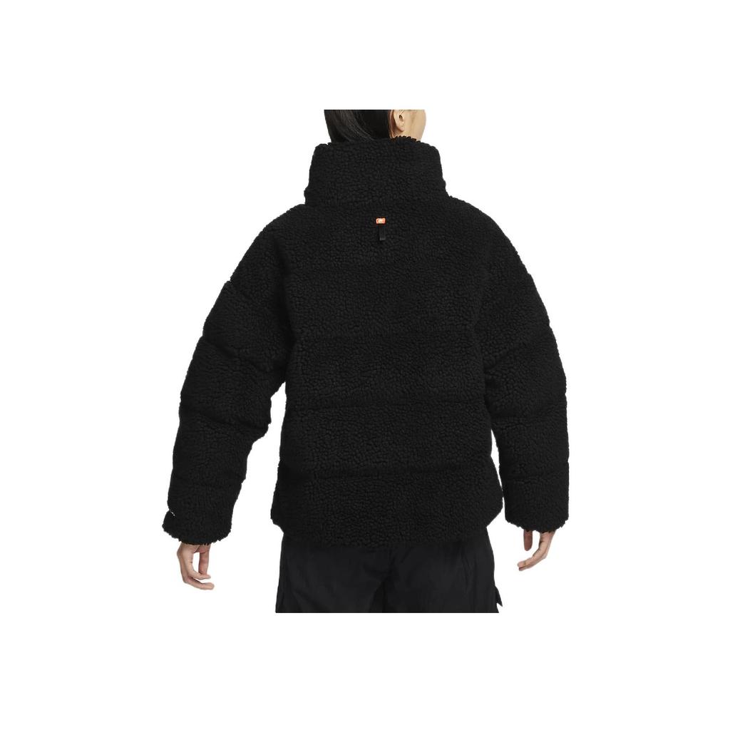 Nike Nakışlı Logolu Dik Yaka Fermuarlı Ceket Kadın Dış Giyim Siyah DV6676-010
