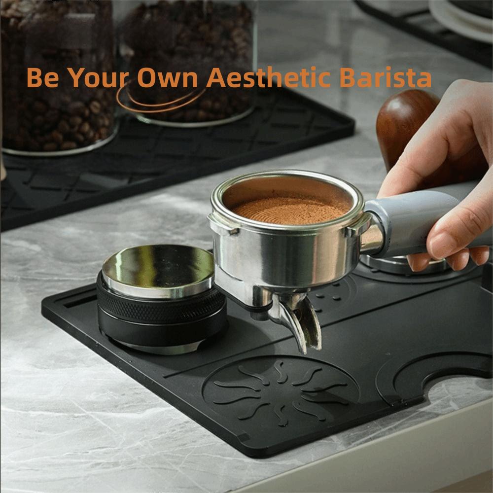 Non-Slip Coffee Tamping Mat Heat Resistant Durable Silicone Coffee Mat Food Grade Protective Coffee Barista Tools