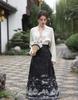 Ming Dynasty-inspired Embroidered Hanfu Skirt and Top Set