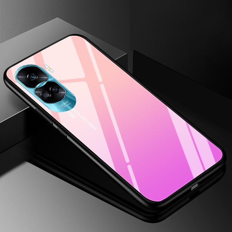 Tempered Glass Hard Cover For Honor 90 Lite 5G Case Marble Funda Coque For Honor 90 Pro Honor90 90Lite 90Pro Phone Shells Bumper