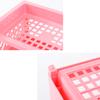 PP Desktop Double Layer Storage Rack Rectangular White Organizing Student Desk Office Cosmetics Stationery