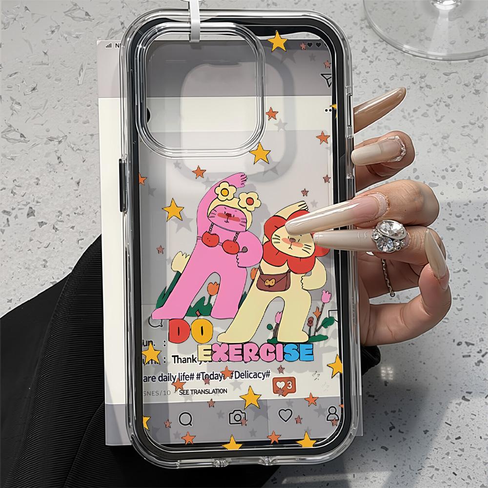 Painted Phone Case for iPhone 17 11 12 13 14 15 16 iPhone 17 12 13 14 15 16 Pro 17 12 13 14 15 16 Pro Max  High Quality Painted Animal Cute Phone Case