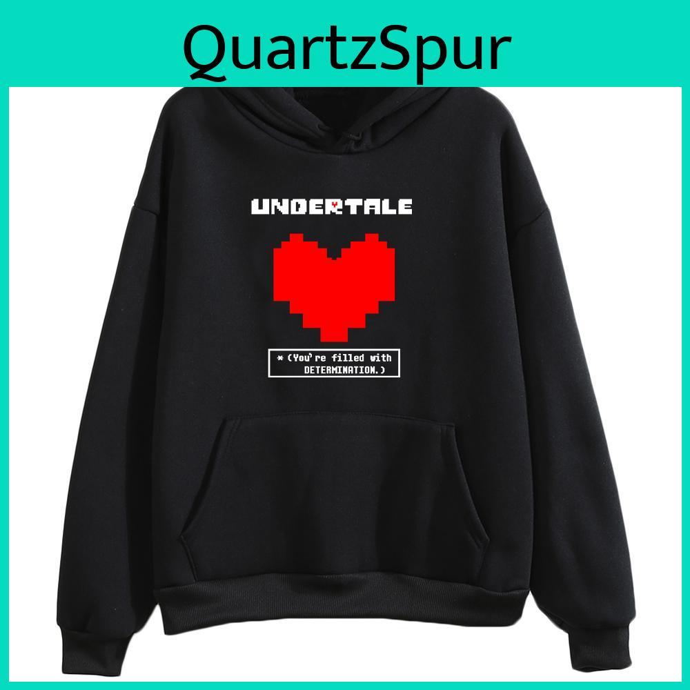 With Undertale Youre Game Filled Determination Hoodies Women Casual Long Sleeve Sweatshirt For Winterautumn Hooded Hoodie