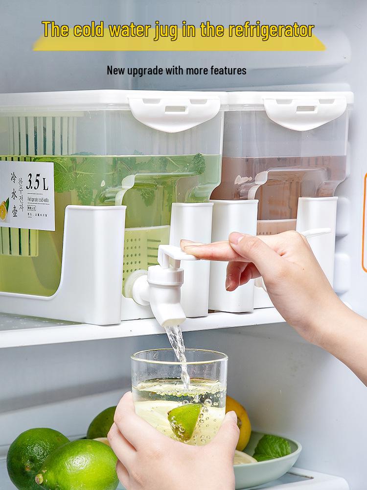 Velkokapacitní konvice na studenou vodu odolná vůči vysokým teplotám s kohoutkem na džus, čaj a vařenou vodu