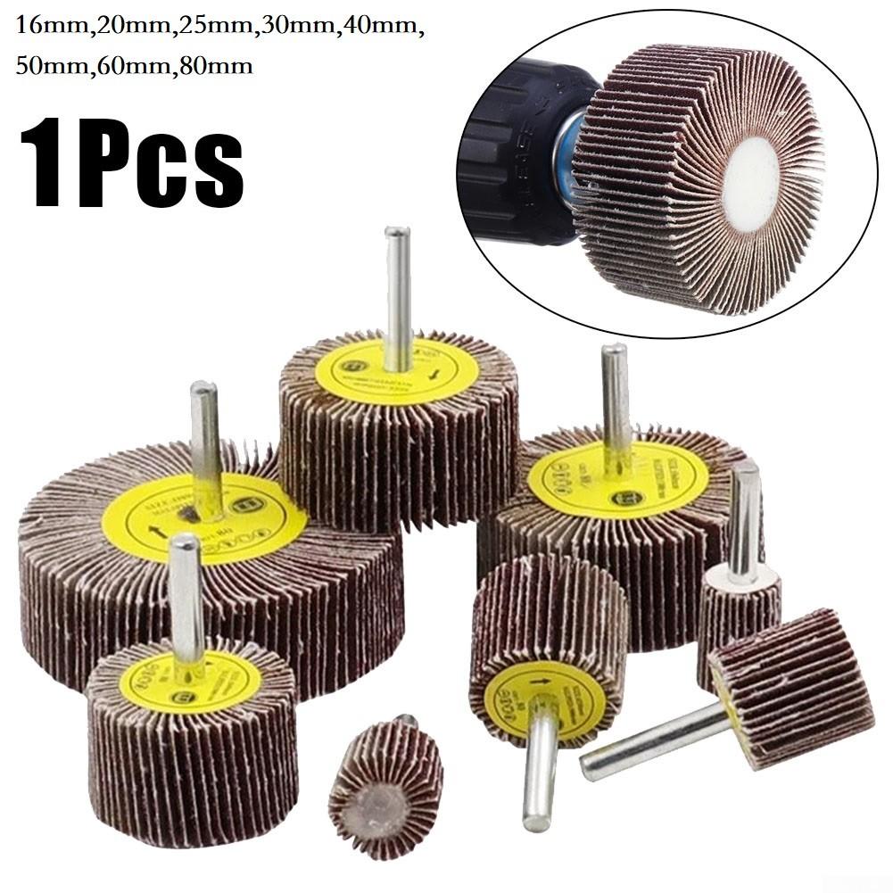 Wheel Tools 1* 1PC 6mm Abrasive Flap Wheel Disc Grinding Wheel
