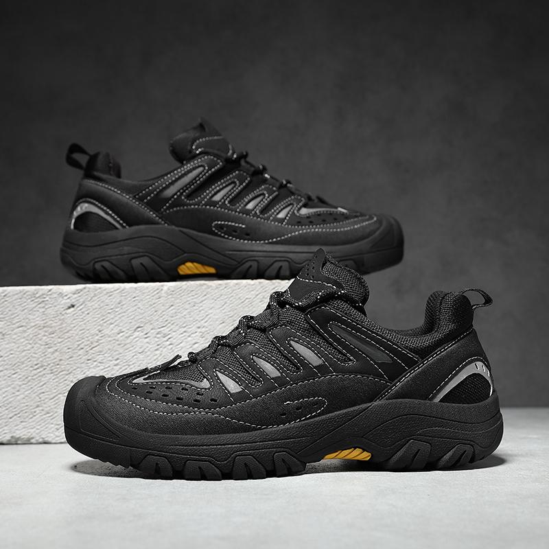 Fashion New Design Men's Casual Shoes Fashion Outdoor Sports Shoes All-match Leather Sneakers Classic Walking Treking Footwear Trainers