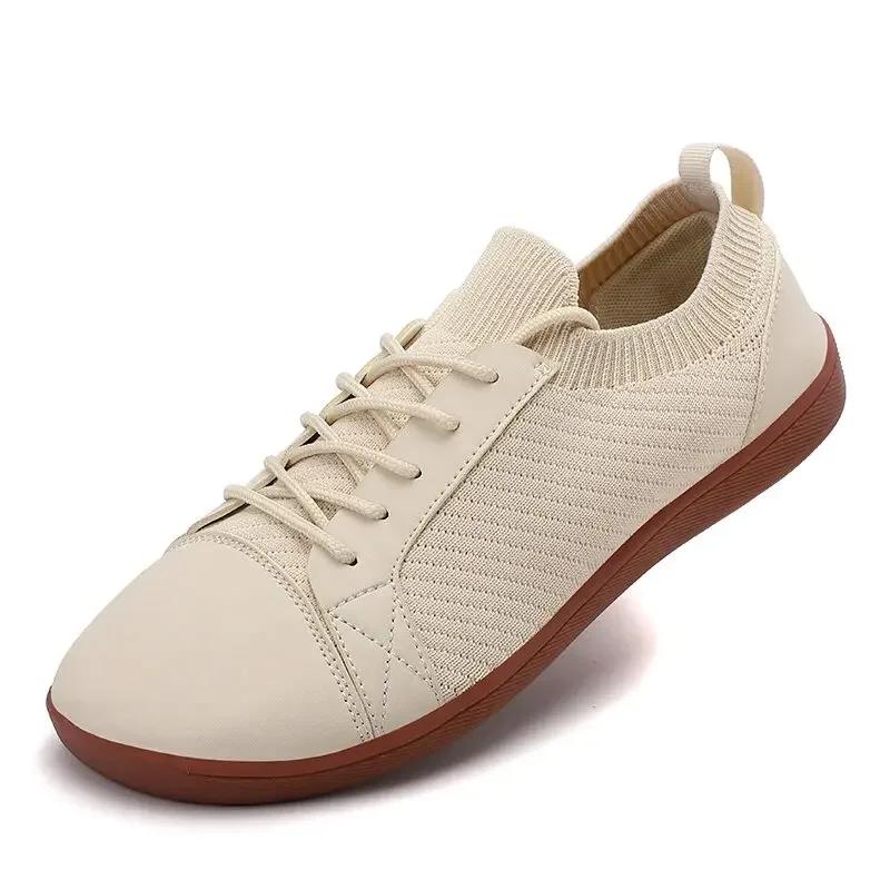 Wide Barefoot Wide Toe Shoes for Unisex Minimalist Outdoor Casual Fashion Walking Sneakers Zero Drop Breathable Comfortable Shoe