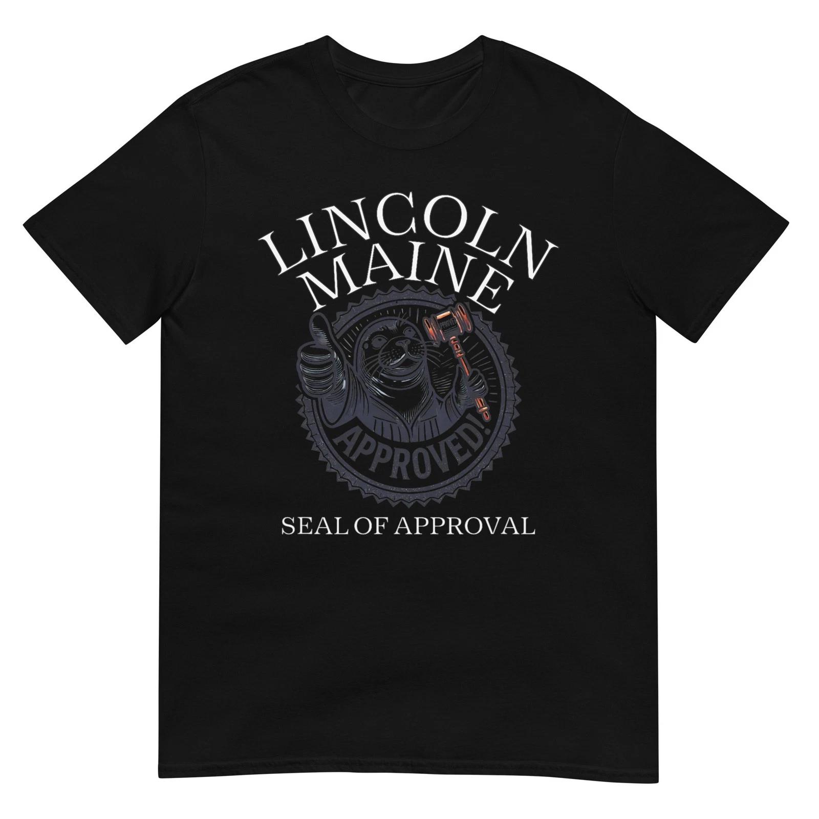 Cute Seal Maine Seal of Approval Funny USA Pride Design T-Shirt M